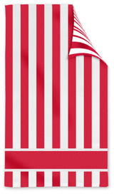 Custom Double Sided Cabana Stripe Beach Towel CB3460