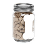 Custom Pint Jar with Bone Magnet Pet Fill S481MJRPPET