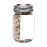 Custom Pint Jar with Rectangle Magnet Pet Fill BC1MJRPPET