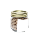 Custom Half Pint Jar with Square Magnet Pet Fill S110MJRHPPET