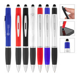 Custom RABS SATIN STYLUS PEN WITH SPIN TOP 12996
