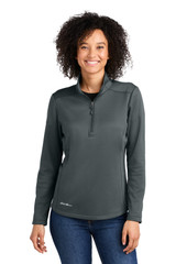 Embroidered Eddie Bauer Women's Smooth Mid Layer Fleece 1/2-Zip EB2370