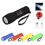 Custom Rechargeable Rubberized Torch Light 2.0 25442