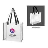 Custom Reflective Shopper Clear EVA Reflective Tote Bag 33612