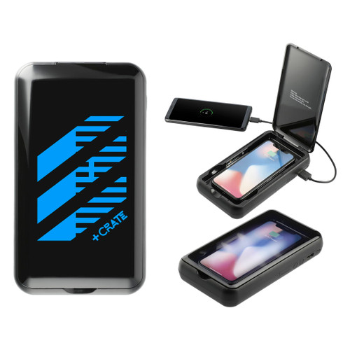 Custom Pristine 10000 Wireless Power Bank w/ UV Sanitizer