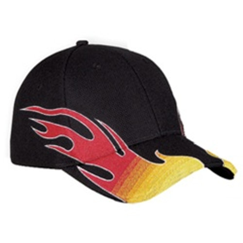 Custom NU Fit Flex Racing Flame Hat