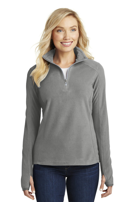 Embroidered Port Authority Ladies Microfleece 1/2-Zip Pullover. L224