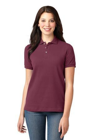 Embroidered Port Authority Ladies Heavyweight Cotton Pique Polo. L420