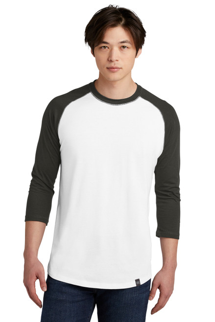 Custom New Era Heritage Blend 3/4-Sleeve Baseball Raglan Tee. NEA104