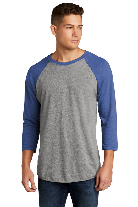 Custom Next Level Apparel Unisex Tri-Blend 3/4-Sleeve Raglan Tee. NL6051