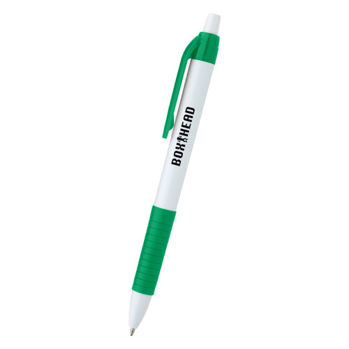 WHITE WITH GREEN