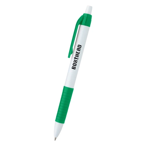 WHITE WITH GREEN