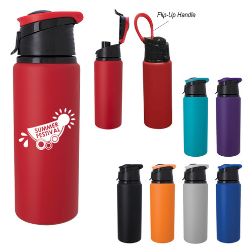 Custom 24 Oz. Velvet Touch Aluminum Bottle 5663