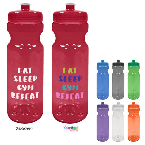 Custom 28 Oz. Poly-Clear™ Fitness Bottle 50020
