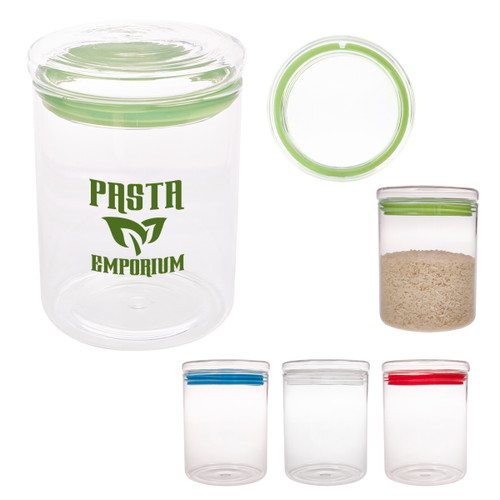 Custom 26 Oz. Fresh Prep Glass Container With Lid
 2250