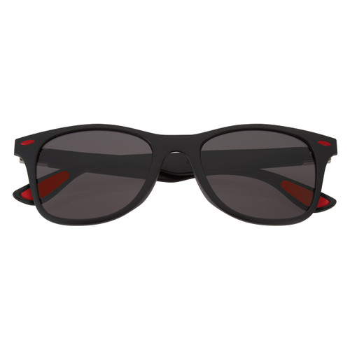 BLACK WITH RED