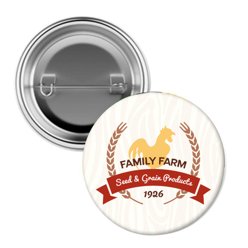 Custom 2" Full Color Pin Back Button 10093