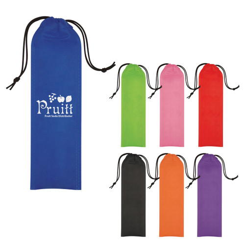 Custom Non-Woven Straw Pouch 5205