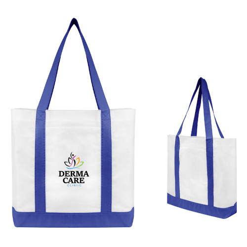 Custom Non-Woven Tote Bag With Trim Colors 3034