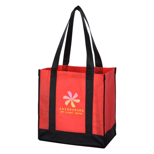 Custom Non-Woven Two-Tone Shopper Tote Bag 3331