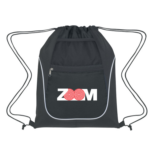 Custom Drawstring Sports Pack With Dual Pockets 3053