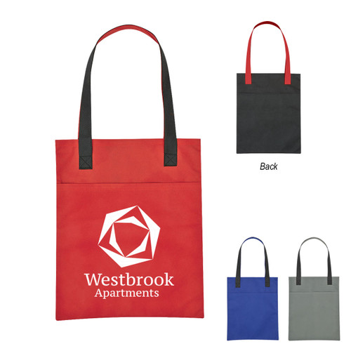 Custom Non-Woven Turnabout Brochure Tote Bag 3317