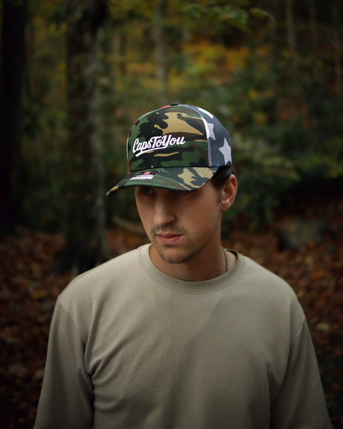 Custom Embroidered Printed Mesh Trucker Cap - 112PM