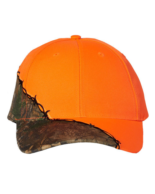 Custom Embroidered Blaze Orange / Safety Hats - Preview Your Logo