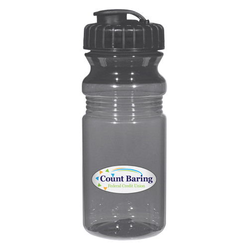 Custom 20 Oz. Poly-Clear™ Fitness Bottle With Super Sipper Lid 5892