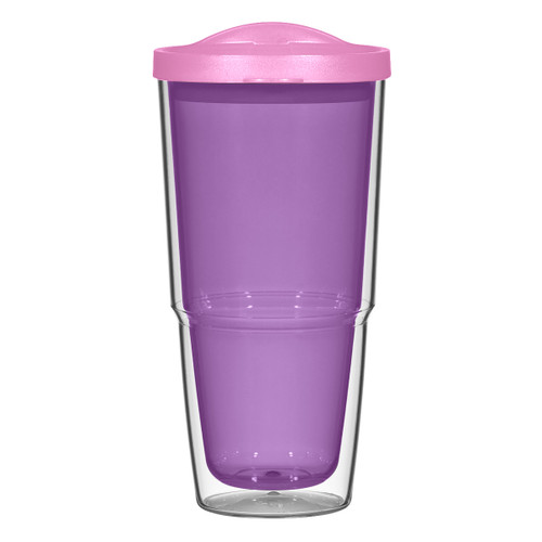 CLEAR WITH PURPLE