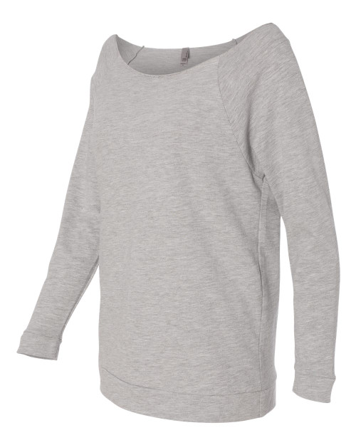 Custom Women's Terry Raw Edge Three-Quarter Sleeve Raglan - 6951