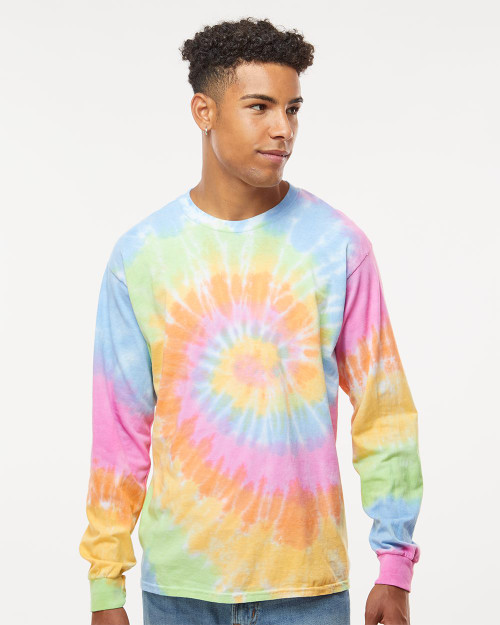 Custom Tie-Dyed Long Sleeve T-Shirt - 2000