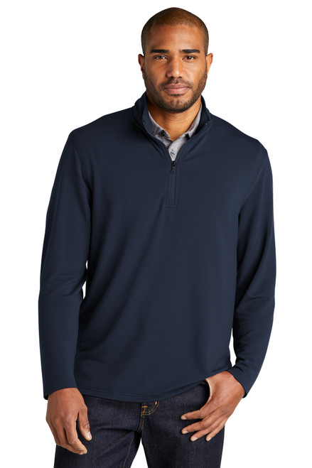 Custom Port Authority Microterry 1/4-Zip Pullover K825