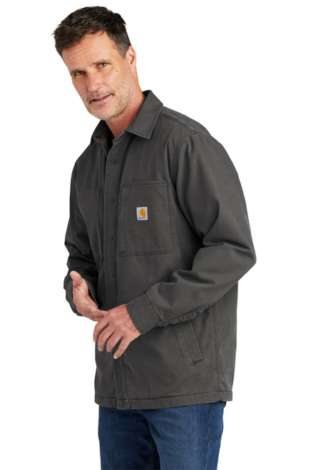 Embroidered Carhartt Rugged Flex Fleece-Lined Shirt Jac CT105532