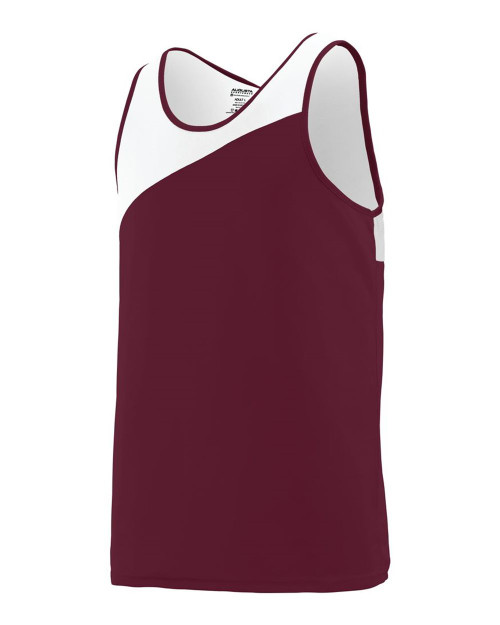 Maroon/ White