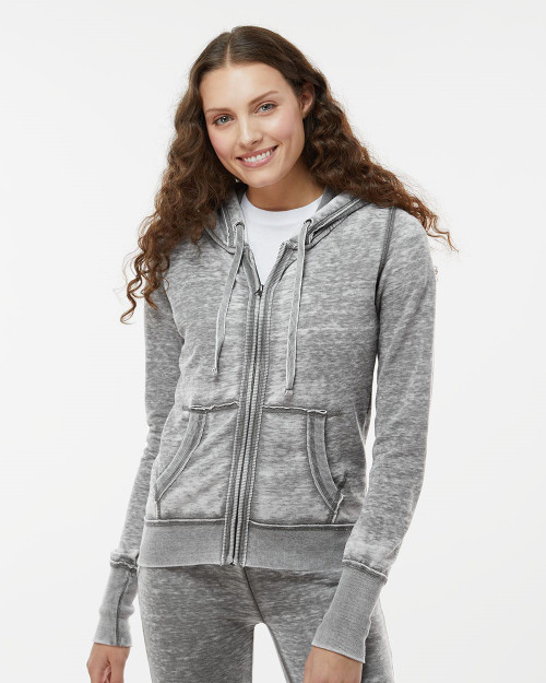 Custom Women's Zen Fleece Full-Zip Hooded Sweatshirt - 8913