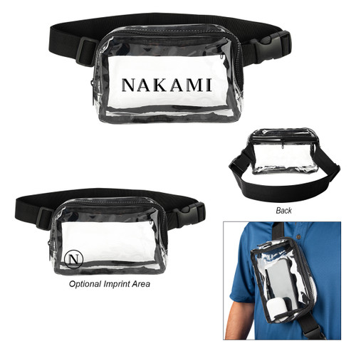 Custom Anywhere Clear Belt Bag 30089