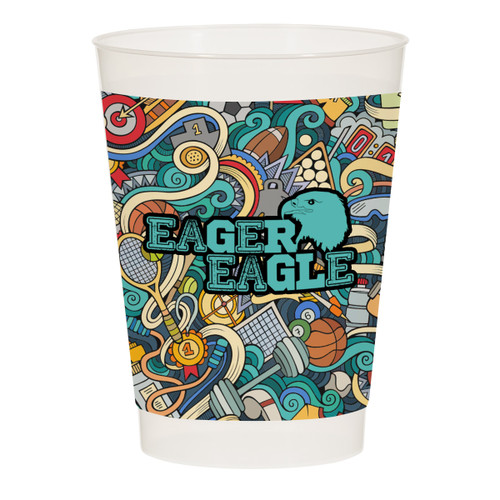 Custom 10 Oz. Full Color Frost Flex Cup 55910