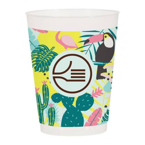 Custom 16 Oz. Full Color Frost Flex Stadium Cup 55921
