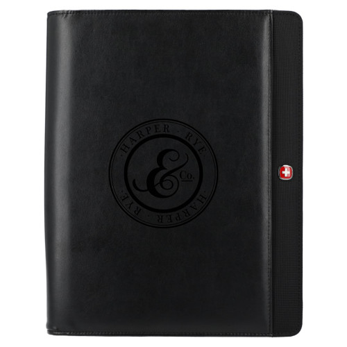 Custom Wenger Recycled Tech Zippered Padfolio