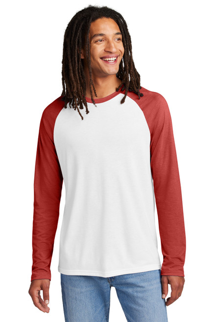 Custom Allmade Unisex Tri-Blend Long Sleeve Colorblock Raglan AL6009