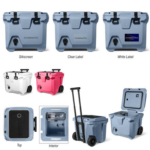 Custom 35 Qt. BrüMate® BrüTank Rolling Cooler 35056