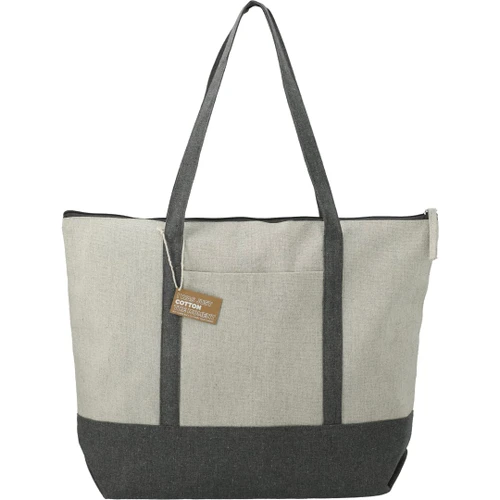 Custom Repose 10oz Recycled Cotton Zippered Tote