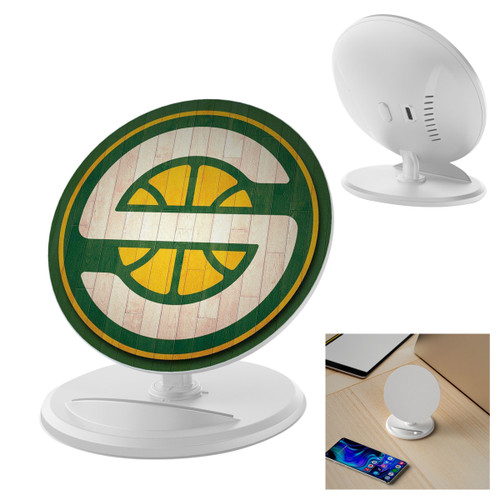 Custom 10W Round Wireless Charger & Stand WPC100
