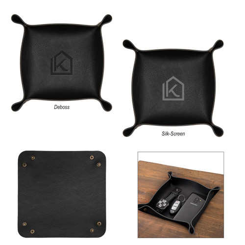 Custom Leatherette Catchall Tray 30121