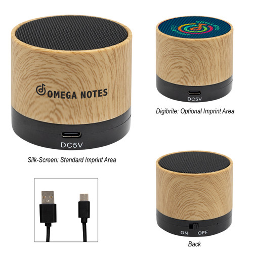 Custom Allegro Wood Grain Wireless Speaker 2.0 24462