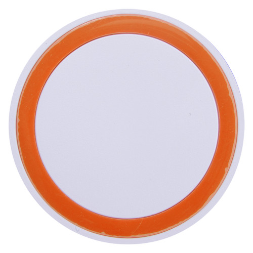 WHITE WITH ORANGE