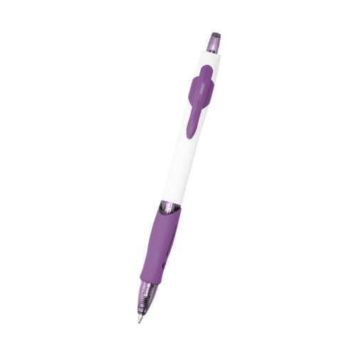 WHITE WITH PURPLE