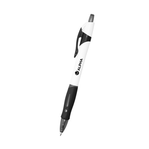 WHITE WITH BLACK