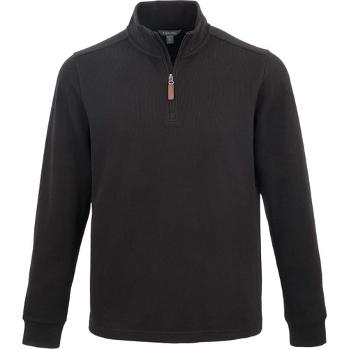Embroidered HUDSON Eco Knit Quarter Zip-Mens - CapsToYou